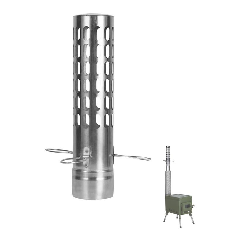 Tent Stove Pipe Spark Arrestor Cap - Camping เต็นท์เตา Chimney อะไหล่แบบพกพาเตาฟืนอุปกรณ์เสริม Chimney หลอดสแตนเลส