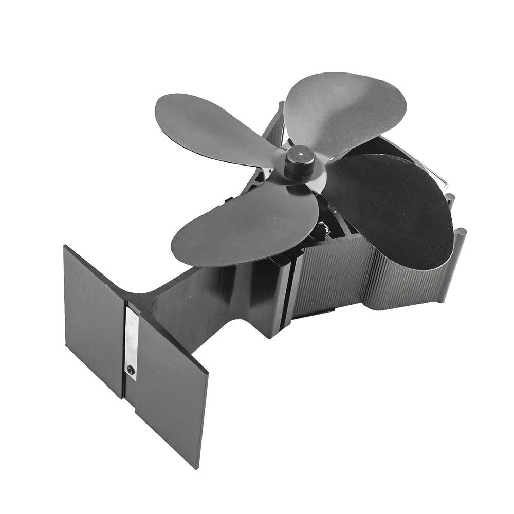 Stove Fan Heat Powered 4 Blade - พัดลมเตาแบบใช้ความร้อน 4 ใบพัด สำหรับเตาเผาไม้ เป็นมิตรกับสิ่งแวดล้อม เงียบสงบ