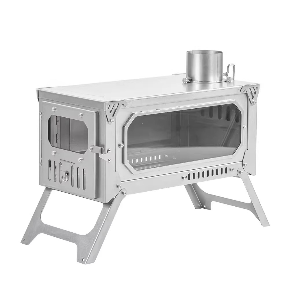 เตาไม้พับได้ไทเทเนียมแท้ เตาทำ - Titanium Folding Wood Stove Tent บทวิจารณ์และราคา
