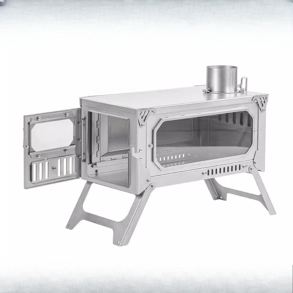 เตาไม้พับได้ไทเทเนียมแท้ เตาทำ - Titanium Folding Wood Stove Tent บทวิจารณ์และราคา