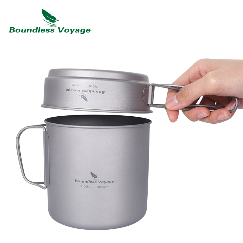 ชุดเครื่องครัวแคมป์ปิ้ง Boundl - Titanium Cooking Pot Pan Mess Kit บทวิจารณ์และราคา