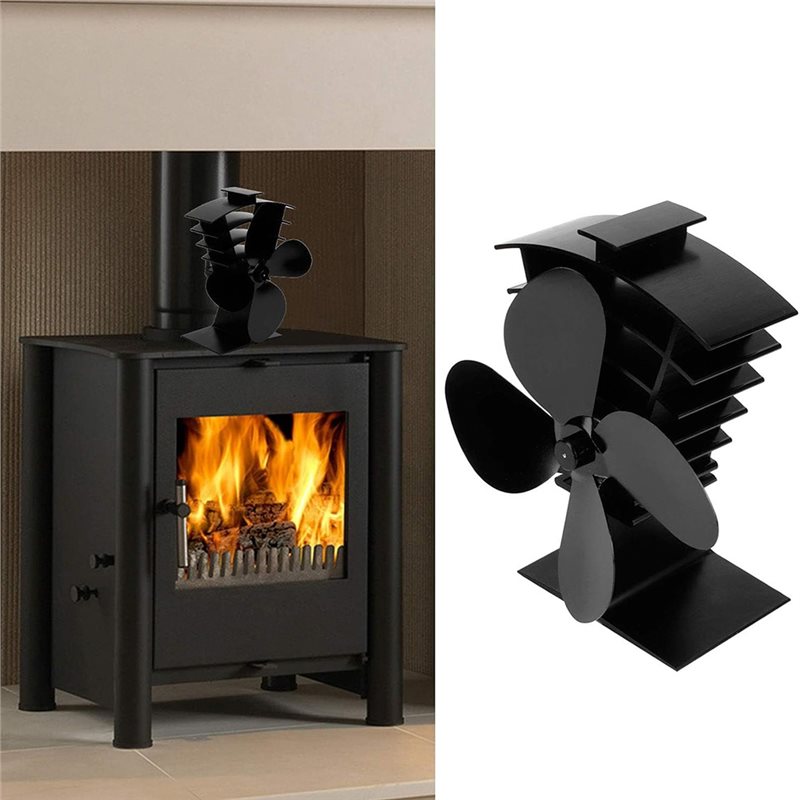 จำนวนสินค้าในสต็อก พัดลมเตาไม้ - Stove Fan Heat Powered 4 Blade บทวิจารณ์และราคา