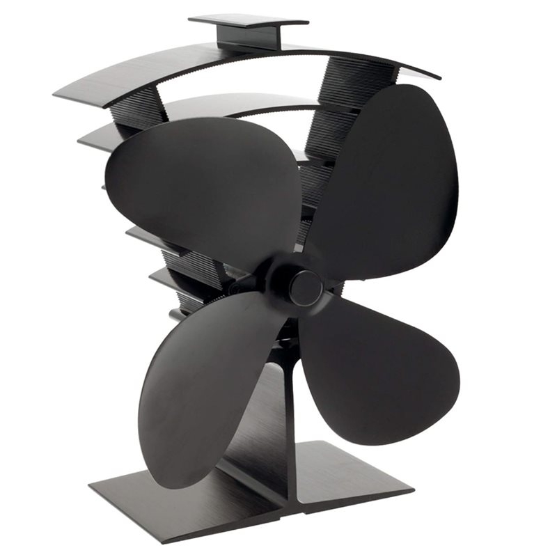 พัดลมเตาไม้ BHTS ทำจากอะลูมิเน - Stove Fan Heat Powered 4 Blade บทวิจารณ์และราคา