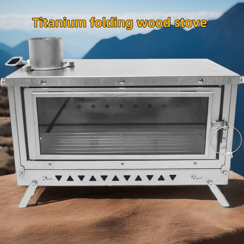เตาไม้พับไทเทเนียมสําหรับการตั - Titanium Folding Wood Stove Tent บทวิจารณ์และราคา