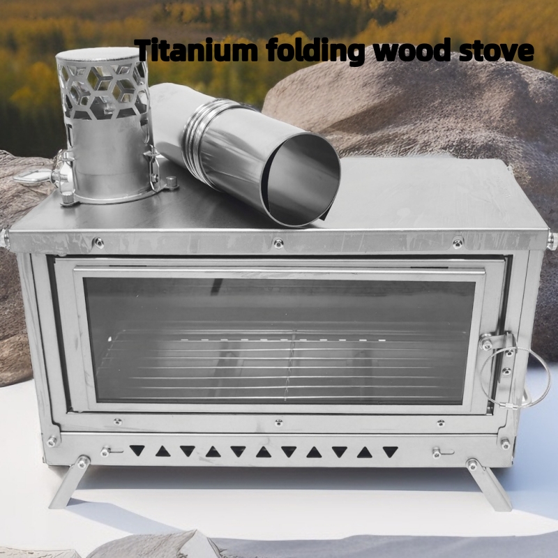 เตาไม้พับไทเทเนียมสําหรับการตั - Titanium Folding Wood Stove Tent บทวิจารณ์และราคา
