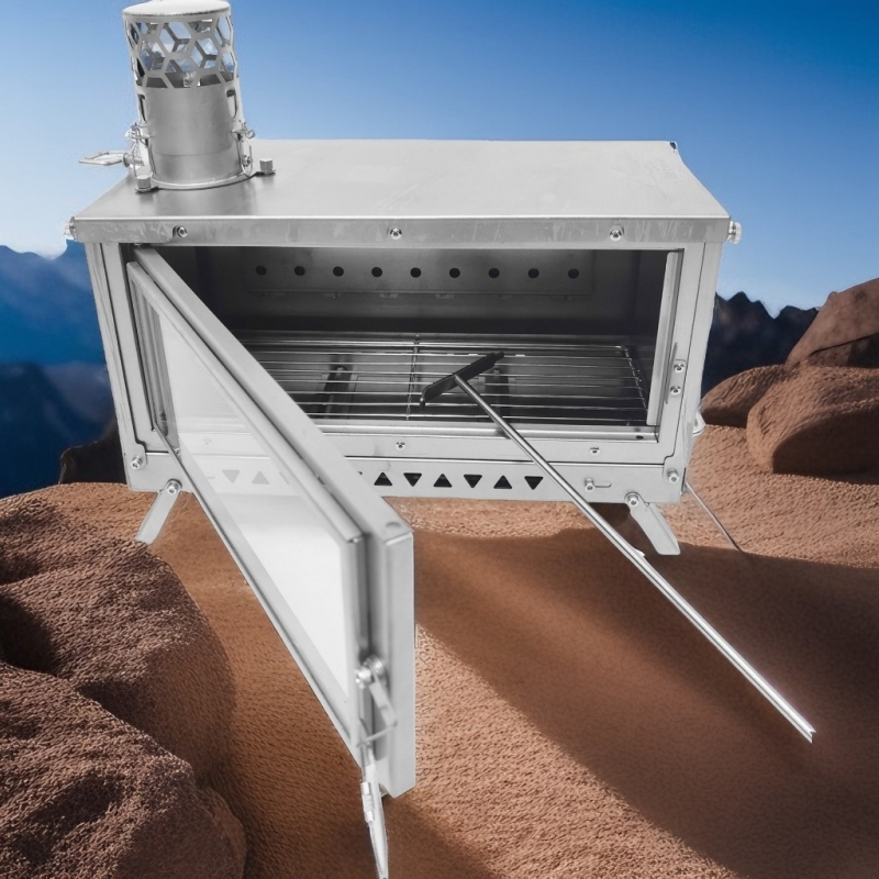 เตาไม้พับไทเทเนียมสําหรับการตั - Titanium Folding Wood Stove Tent บทวิจารณ์และราคา