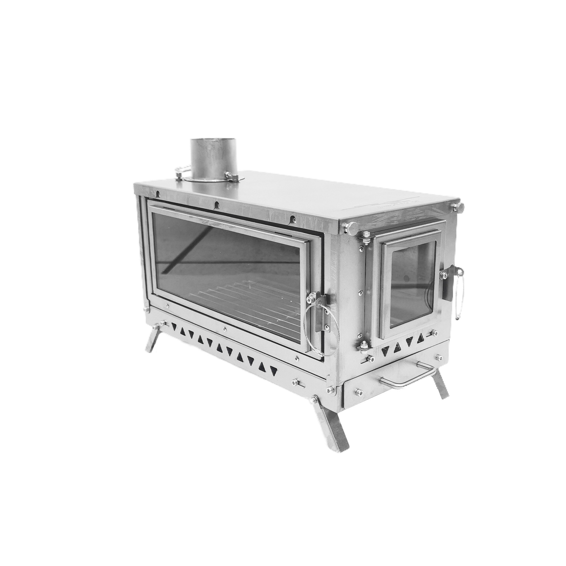 เตาไม้พับไทเทเนียมสําหรับการตั - Titanium Folding Wood Stove Tent บทวิจารณ์และราคา