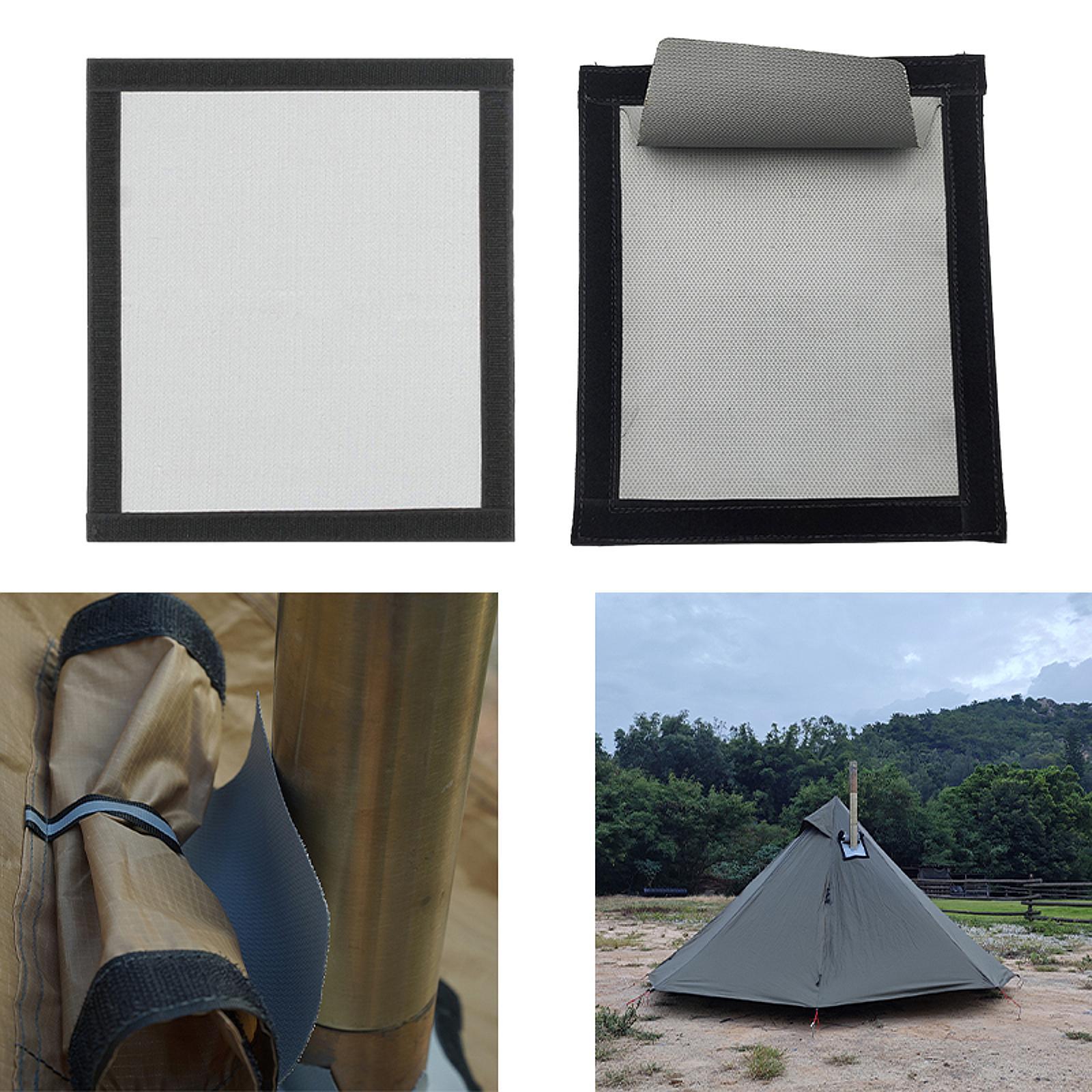แผ่นกันความร้อนสำหรับปล่องเตาเ - Fireproof Stove Jack Tent Silicone บทวิจารณ์และราคา