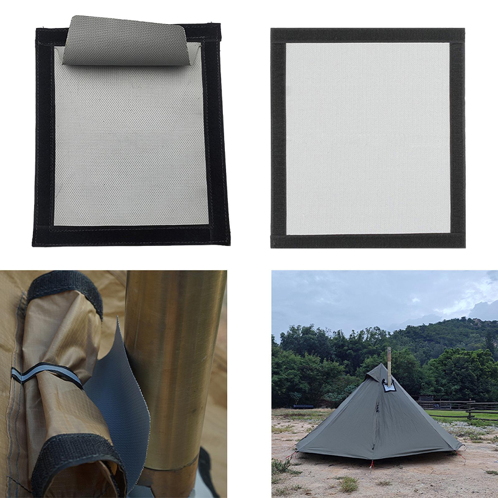 แผ่นกันความร้อนสำหรับปล่องเตาเ - Fireproof Stove Jack Tent Silicone บทวิจารณ์และราคา