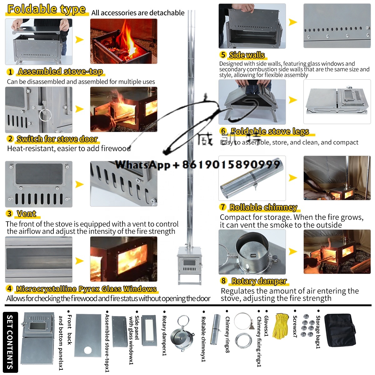 เตาไม้ไทเทเนียมน้ำหนักเบาพิเศษ - Ultralight Titanium Wood Stove Backpack บทวิจารณ์และราคา