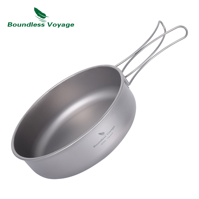 อย่างไร้ขอบเขตการเดินทางหม้ออา - Titanium Cooking Pot Pan Mess Kit บทวิจารณ์และราคา