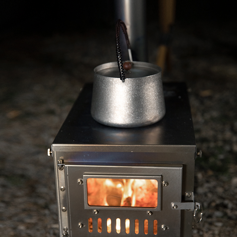 เตาไม้พกพาสำหรับตั้งแคมป์กลางแ - Titanium Folding Wood Stove Tent บทวิจารณ์และราคา