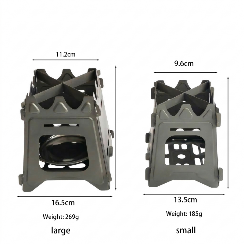 เตาไม้พับได้ไทเทเนียมแบบพกพา น - Ultralight Titanium Wood Stove Backpack บทวิจารณ์และราคา