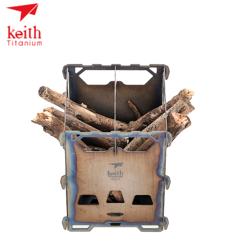 หม้อต้มไม้ KEITH โลหะผสมไทเทเน - Ultralight Titanium Wood Stove Backpack บทวิจารณ์และราคา