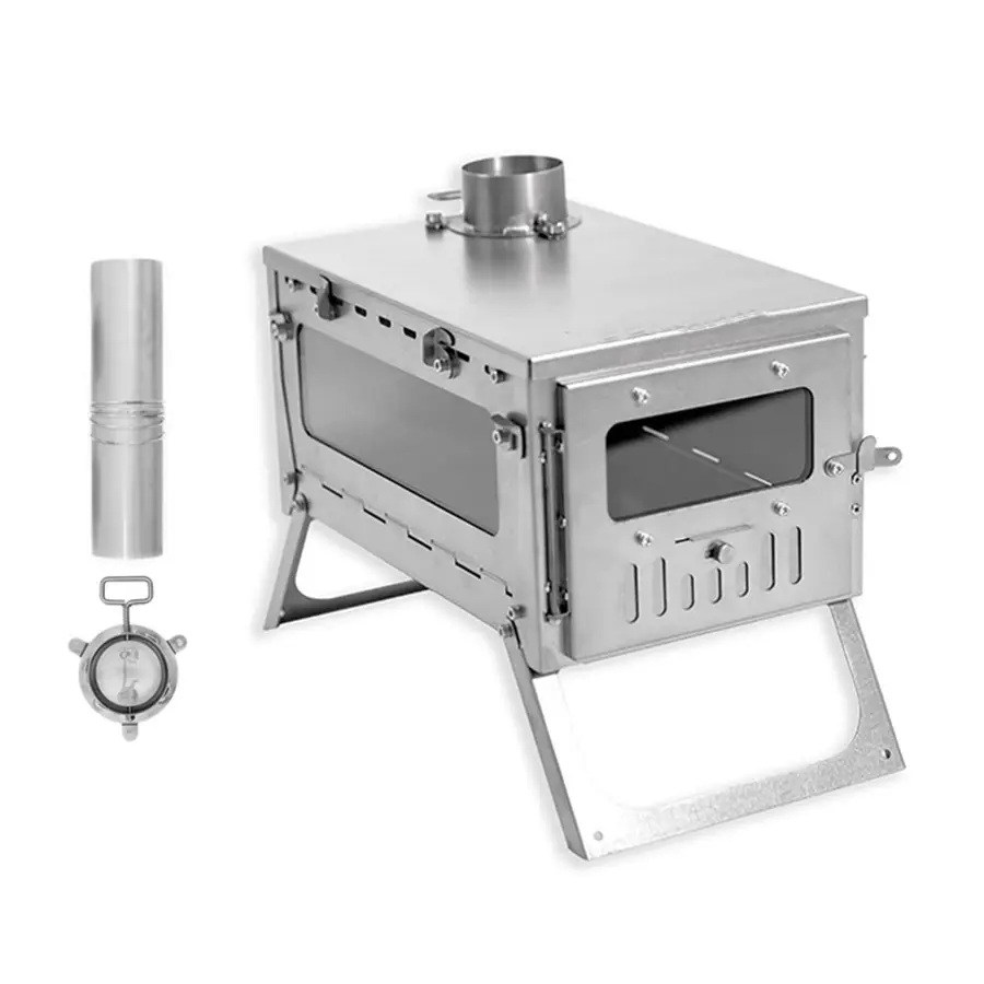เตาไม้พับได้สำหรับตั้งแคมป์ ปร - Titanium Folding Wood Stove Tent บทวิจารณ์และราคา