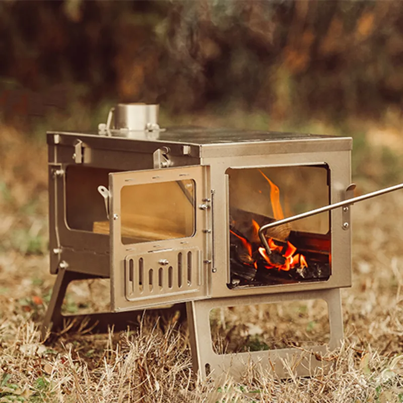 เตาไม้พับได้สำหรับตั้งแคมป์ ปร - Titanium Folding Wood Stove Tent บทวิจารณ์และราคา