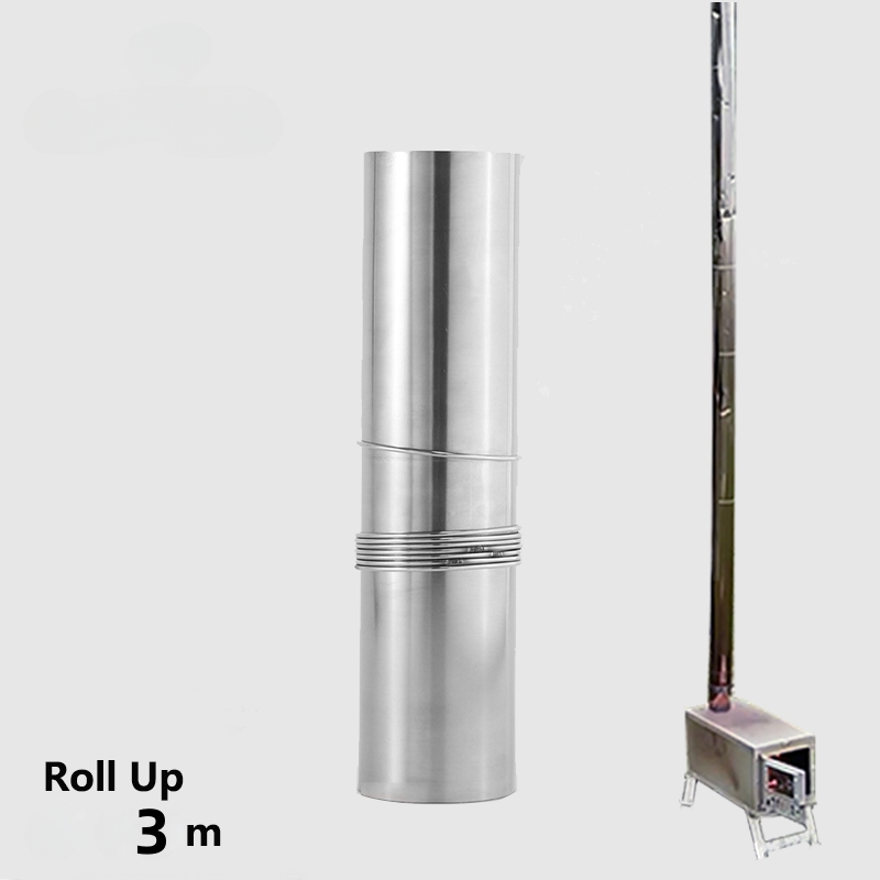 ท่อปล่องควันไทเทเนียมม้วนด้วยม - Hot Tent Wood Stove With Chimney Pipe บทวิจารณ์และราคา