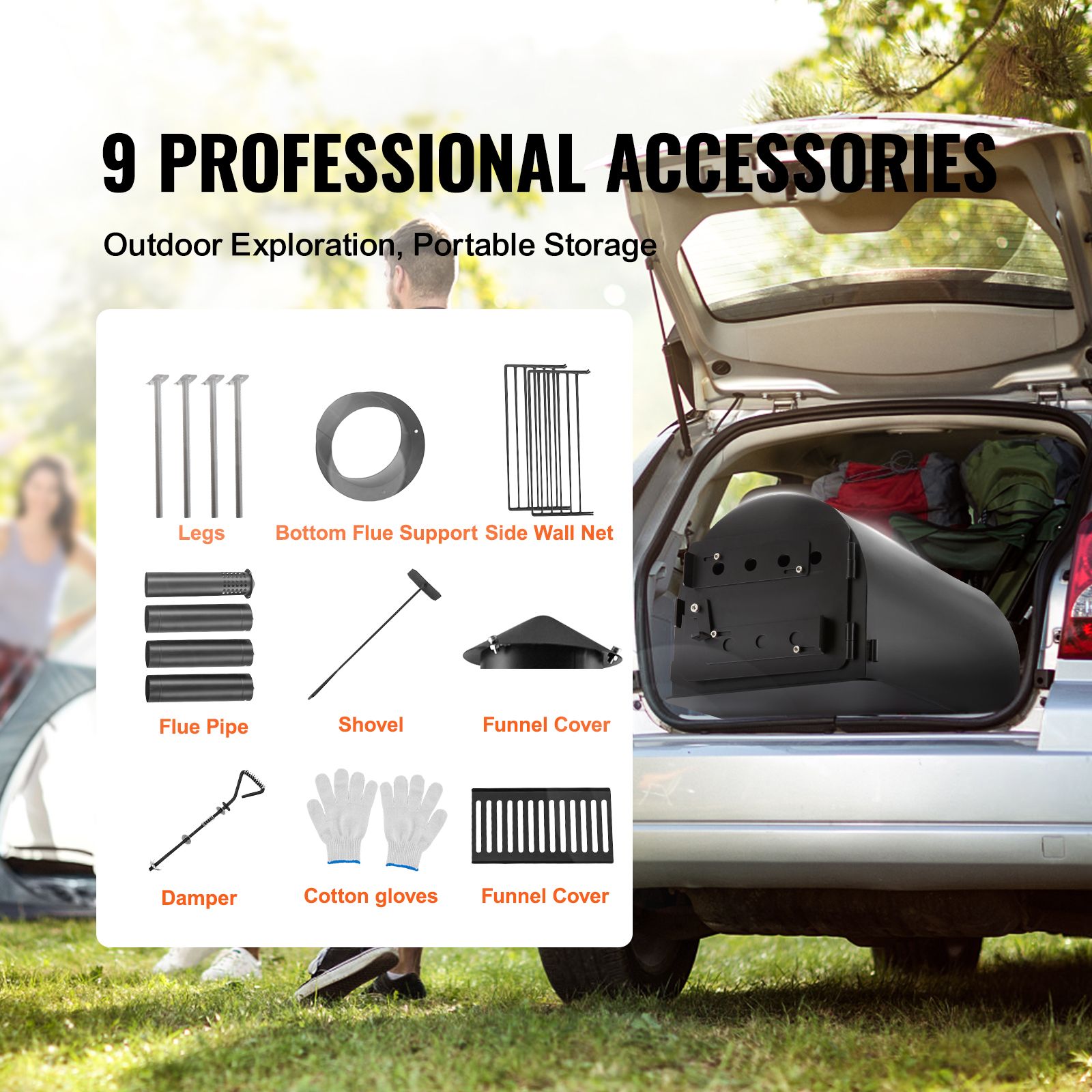 เตาไม้ขนาด 118 นิ้ว, เตาเต็นท์ - Hot Tent Wood Stove With Chimney Pipe บทวิจารณ์และราคา