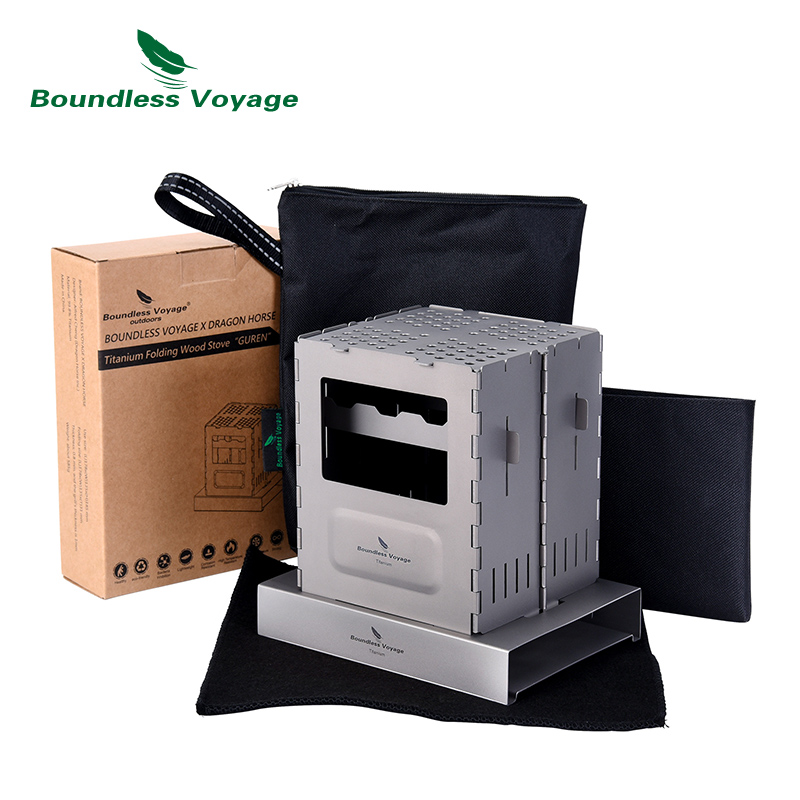 Boundless Voyage กลางแจ้งไทเทเ - Titanium Folding Wood Stove Tent บทวิจารณ์และราคา