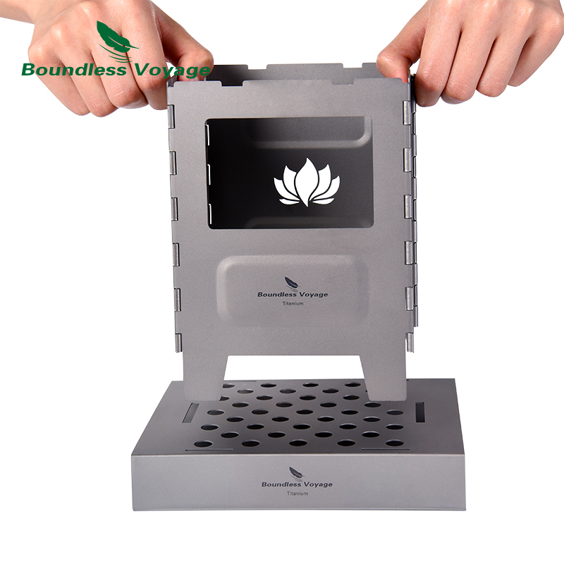 Boundless Voyage กลางแจ้งไทเทเ - Titanium Folding Wood Stove Tent บทวิจารณ์และราคา