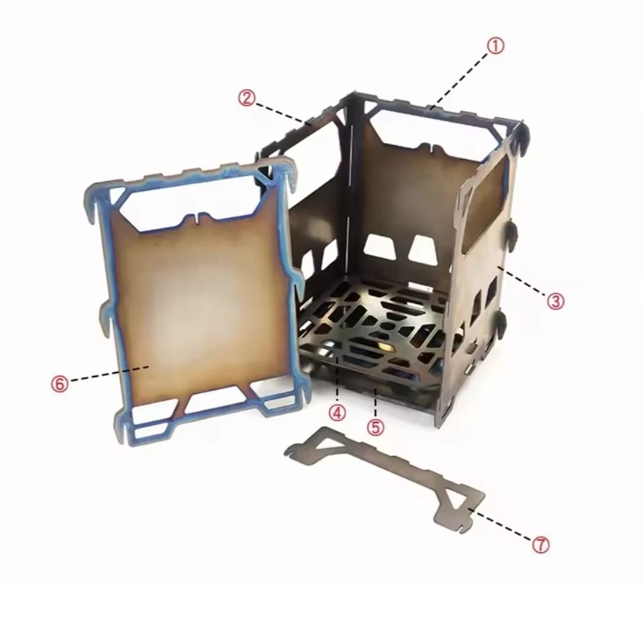 เตาไม้พกพา KEITH Ti2201 ทำจากโ - Ultralight Titanium Wood Stove Backpack บทวิจารณ์และราคา