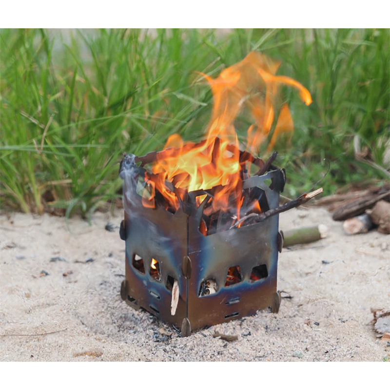 เตาไม้พกพาสำหรับตั้งแคมป์กลางแ - Ultralight Titanium Wood Stove Backpack บทวิจารณ์และราคา