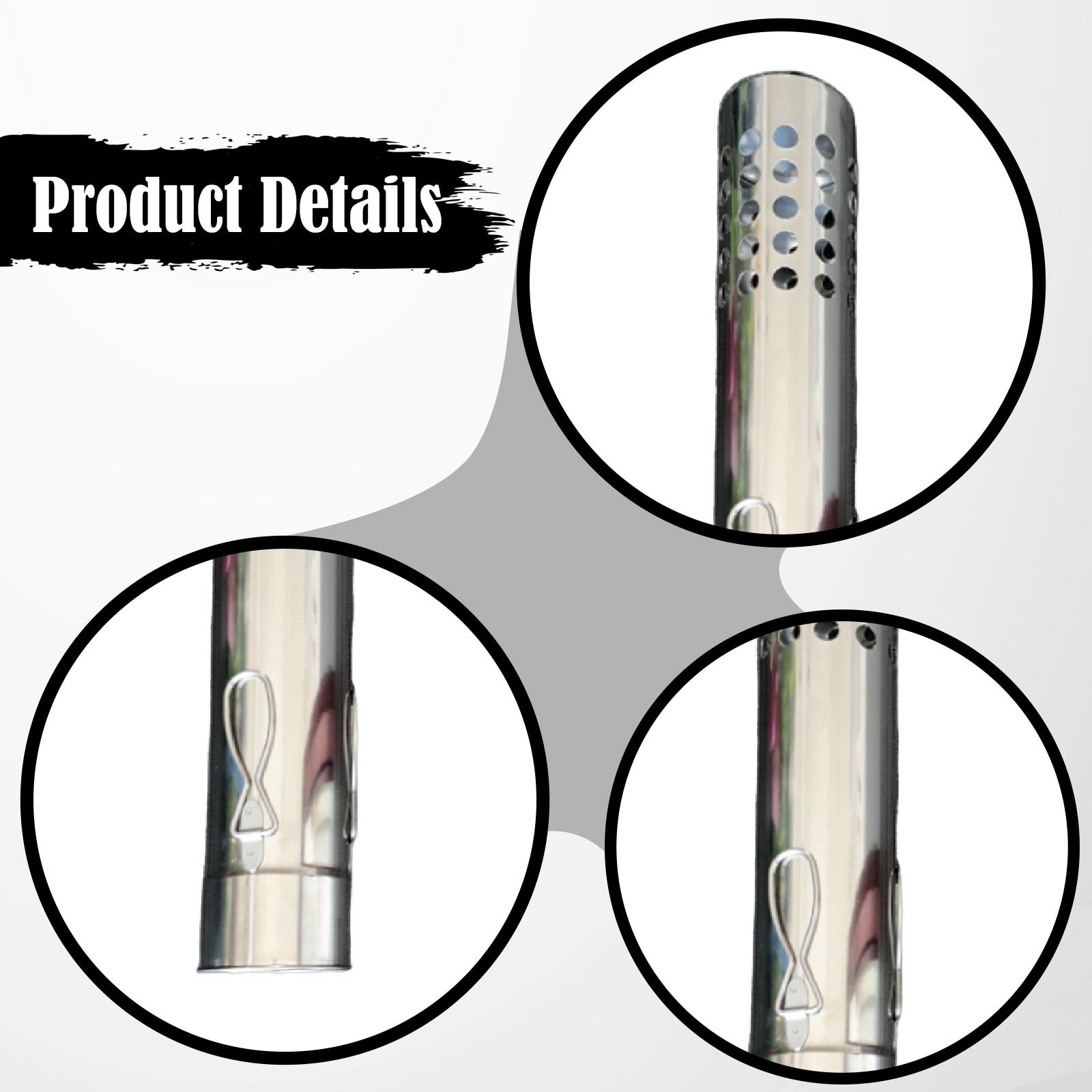 ท่อปล่องไฟเตาแก๊สกลางแจ้งพร้อม - Tent Stove Pipe Spark Arrestor Cap บทวิจารณ์และราคา