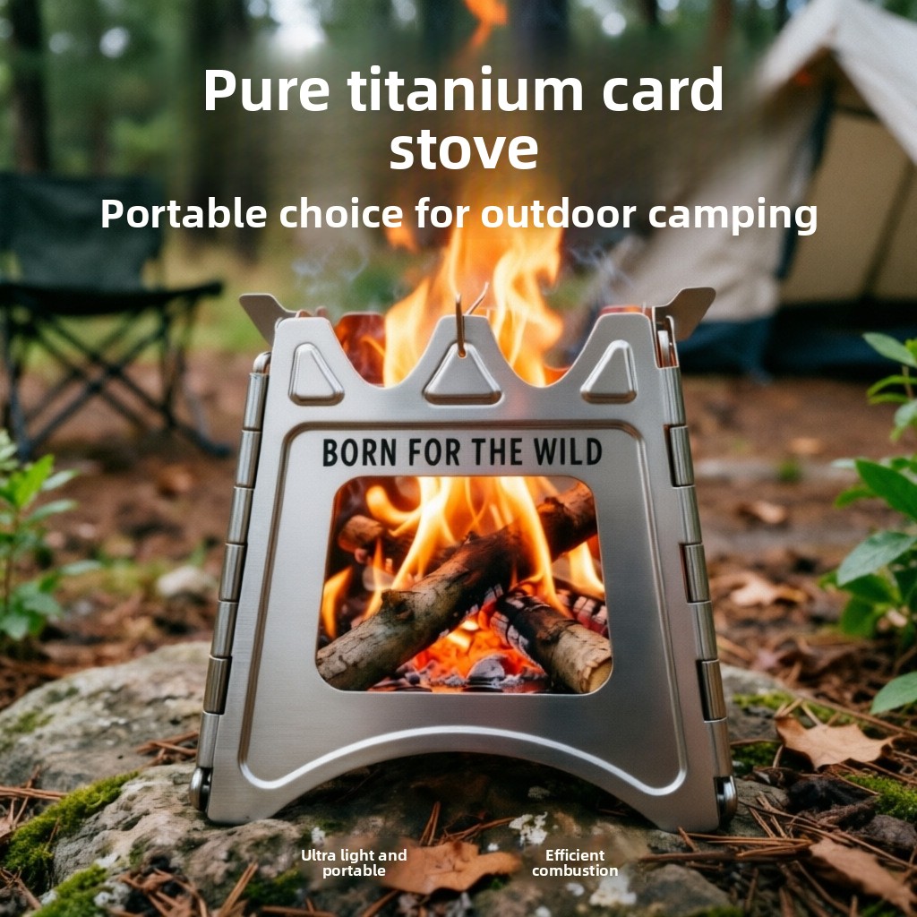 เตาไม้พับได้ขนาดกะทัดรัด TiFor - Titanium Folding Wood Stove Tent บทวิจารณ์และราคา