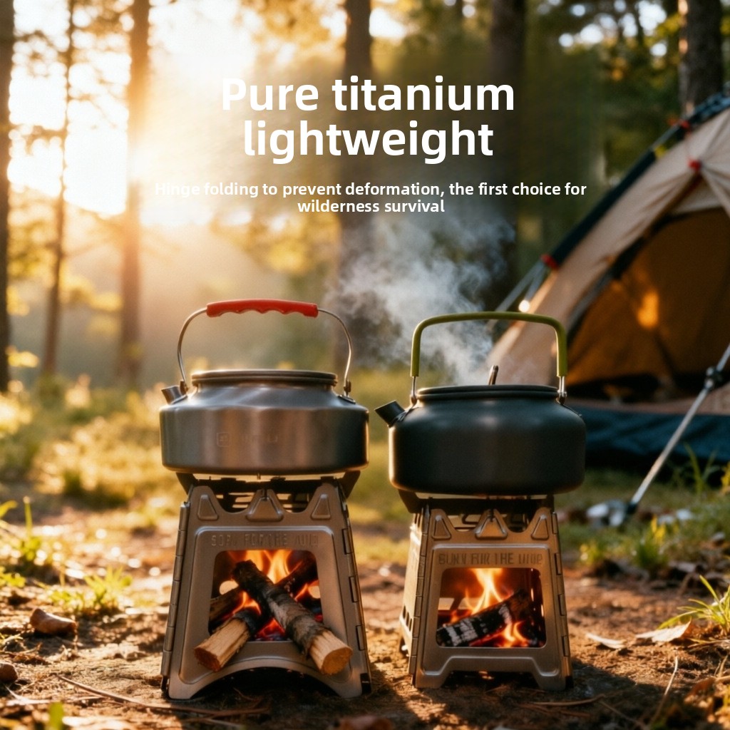 เตาไม้พับได้ขนาดกะทัดรัด TiFor - Titanium Folding Wood Stove Tent บทวิจารณ์และราคา