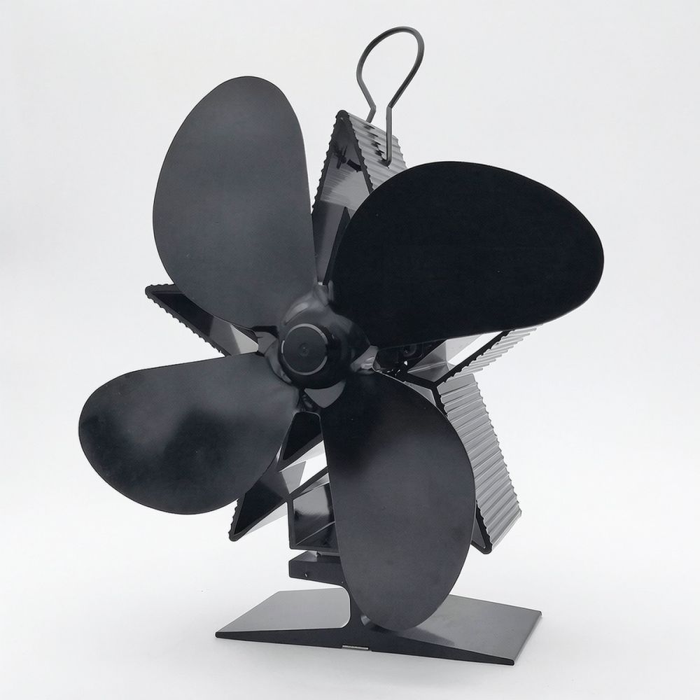 พัดลมเตาผิงพลังงานความร้อนแบบไ - Stove Fan Heat Powered 4 Blade บทวิจารณ์และราคา