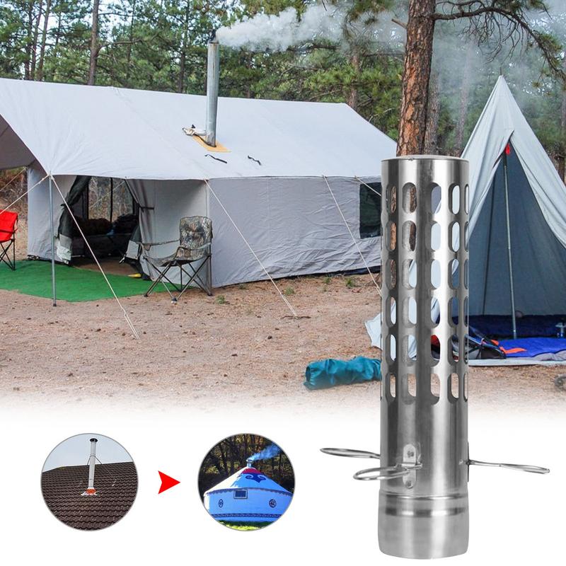 Camping เต็นท์เตา Chimney อะไห - Tent Stove Pipe Spark Arrestor Cap บทวิจารณ์และราคา