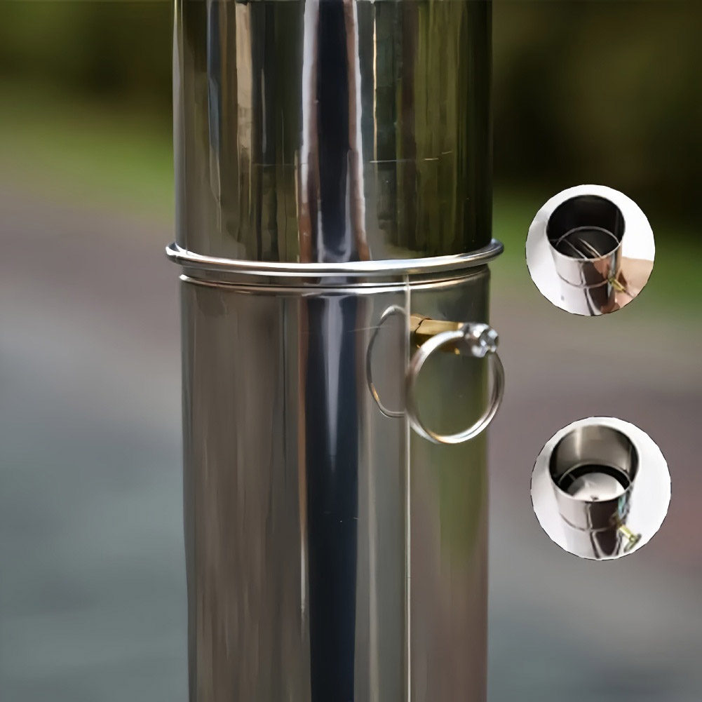 /ชุดท่อปล่องไฟเตาไม้ 7 ชิ้น สแ - Hot Tent Wood Stove With Chimney Pipe บทวิจารณ์และราคา