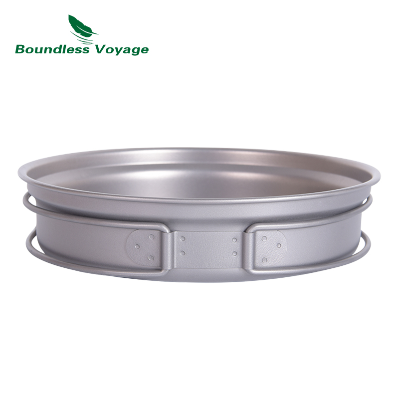 Boundless Voyage หม้อไทเทเนียม - Titanium Cooking Pot Pan Mess Kit บทวิจารณ์และราคา