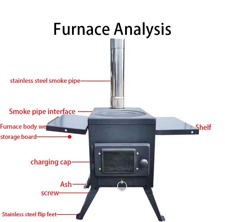 เตาแคมป์ปิ้งไม้แบบพกพาขนาดกะทั - Titanium Folding Wood Stove Tent บทวิจารณ์และราคา
