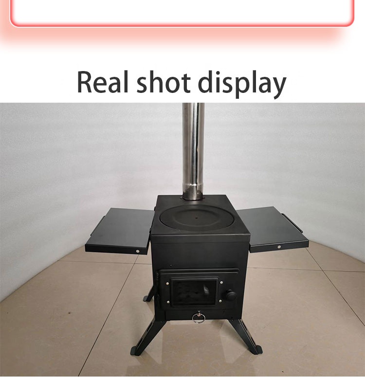 เตาแคมป์ปิ้งไม้แบบพกพาขนาดกะทั - Titanium Folding Wood Stove Tent บทวิจารณ์และราคา