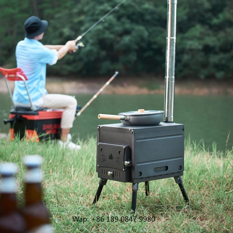 【สินค้ายอดนิยม】เตาเผาไม้แบบพกพ - Hot Tent Wood Stove With Chimney Pipe บทวิจารณ์และราคา