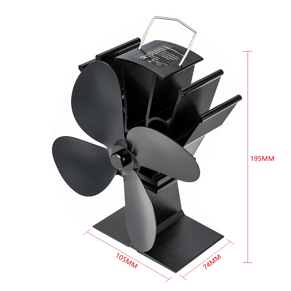 พัดลมเตาแบบใช้ความร้อน 4 ใบพัด - Stove Fan Heat Powered 4 Blade บทวิจารณ์และราคา